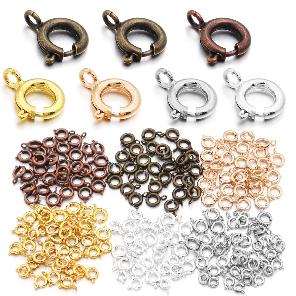 10Pcs Circle Spring Buttonr Co - Jewelry Making Rings บทวิจารณ์และราคา