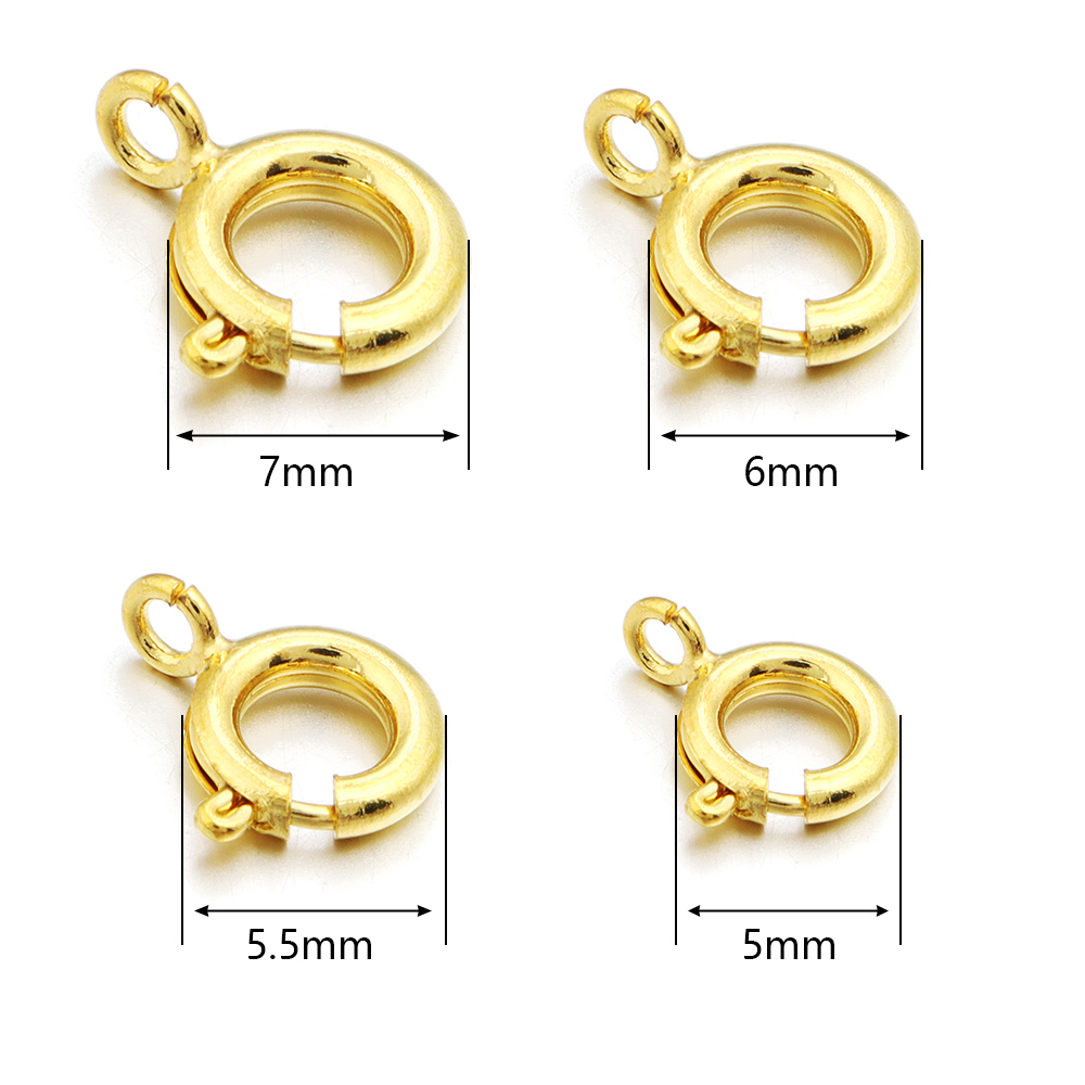 10Pcs Circle Spring Buttonr Co - Jewelry Making Rings บทวิจารณ์และราคา