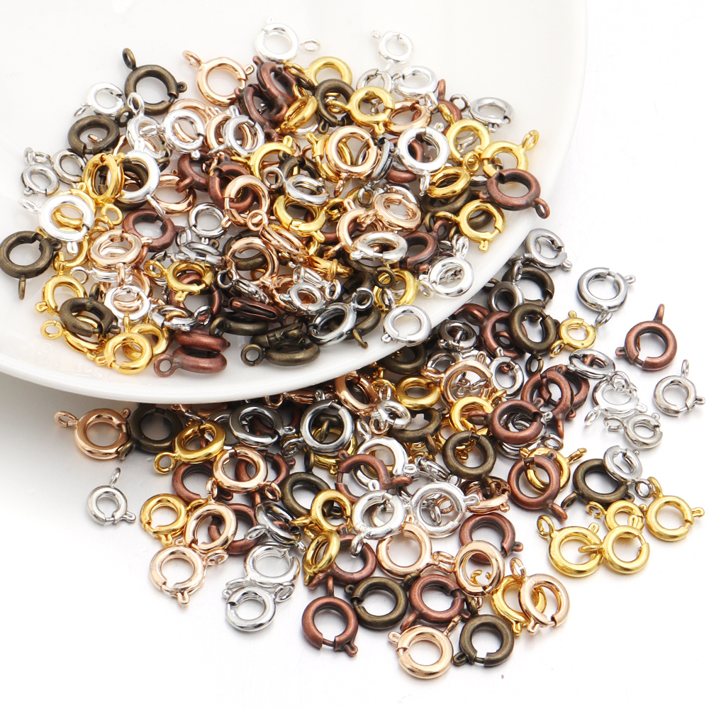 10Pcs Circle Spring Buttonr Co - Jewelry Making Rings บทวิจารณ์และราคา