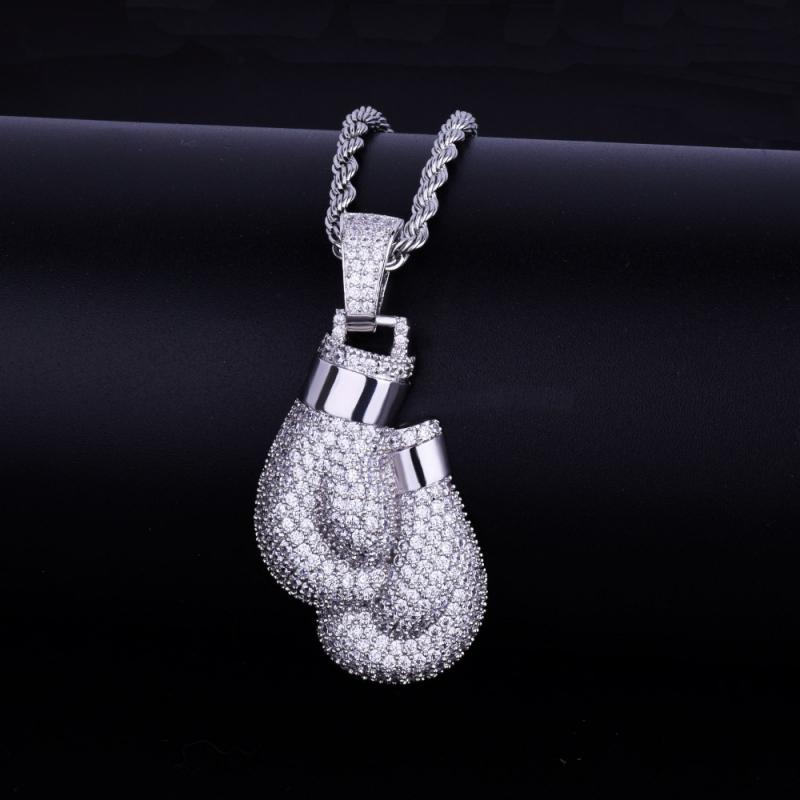 Hip Hop Bling Iced Cubic Zirco - Jewelry Making Gloves บทวิจารณ์และราคา