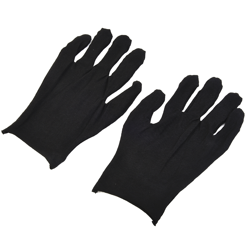 12 Pairs Black Cotton Gloves S - Jewelry Making Gloves บทวิจารณ์และราคา