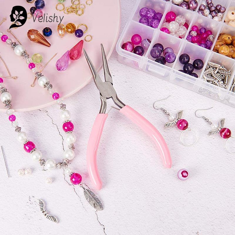 1PC Mini Pliers Diagonal Round - Jewelry Making Round Nose Pliers บทวิจารณ์และราคา