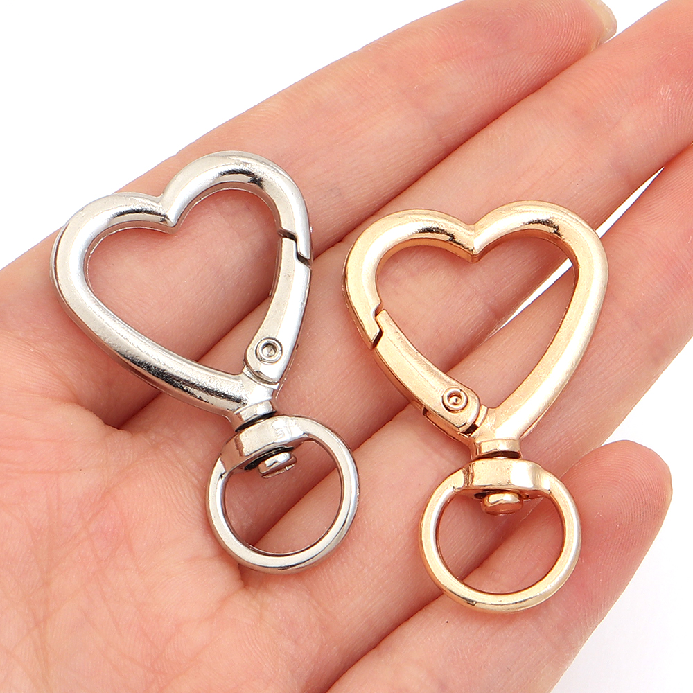 5-10pcs Alloy Heart Lobster Cl - Jewelry Making Rings บทวิจารณ์และราคา