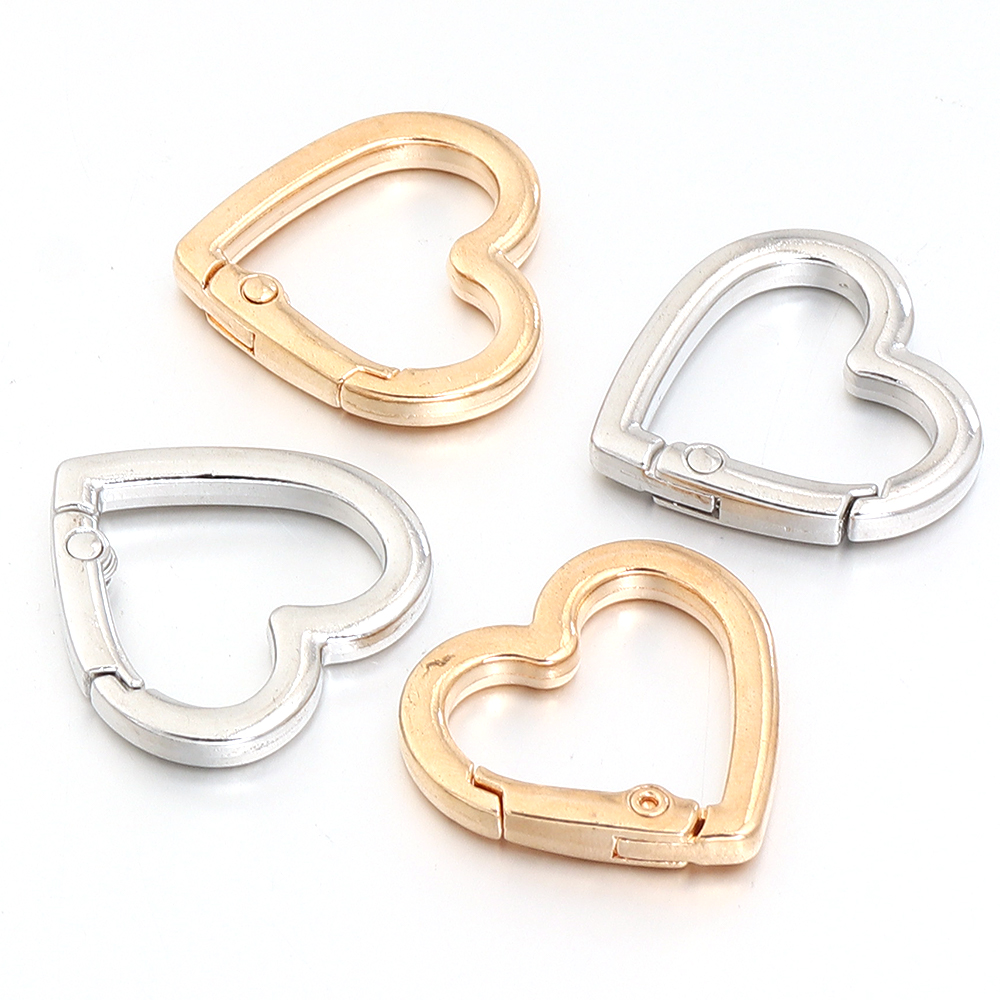 5-10pcs Alloy Heart Lobster Cl - Jewelry Making Rings บทวิจารณ์และราคา