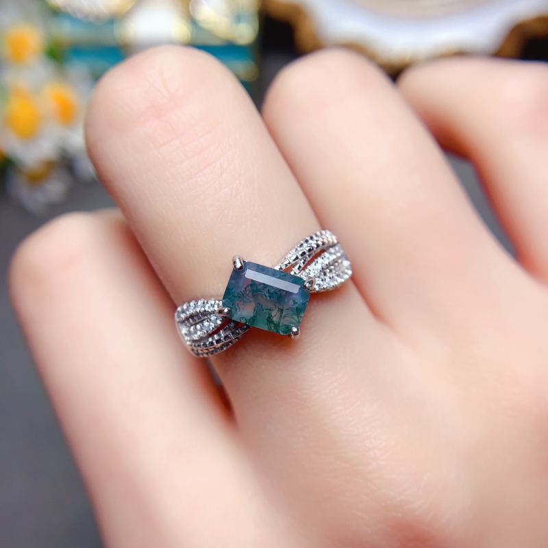 Luxyimagic Natural Stone Moss  - Jewelry Making University บทวิจารณ์และราคา