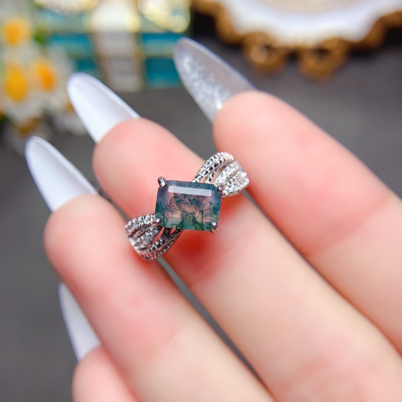 Luxyimagic Natural Stone Moss  - Jewelry Making University บทวิจารณ์และราคา