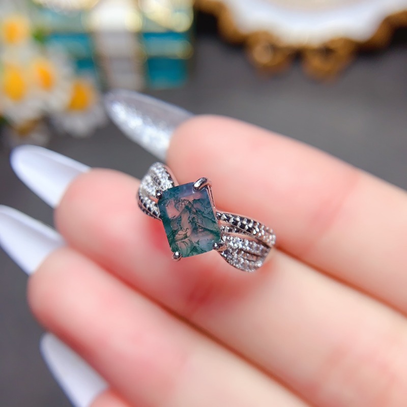 Luxyimagic Natural Stone Moss  - Jewelry Making University บทวิจารณ์และราคา