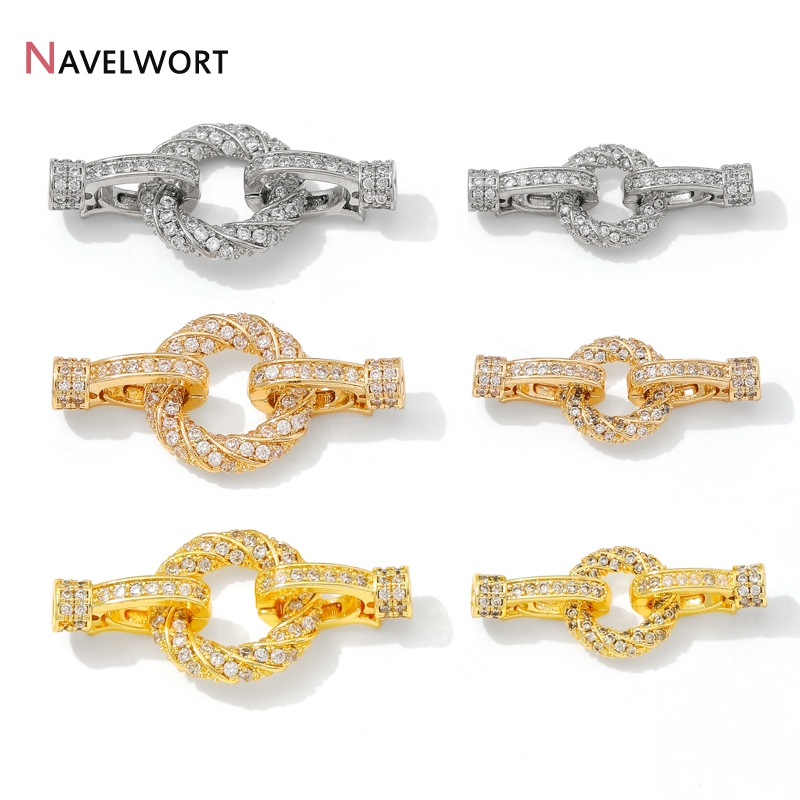 18K Gold Plated Brass With Zir - Jewelry Making Gold บทวิจารณ์และราคา