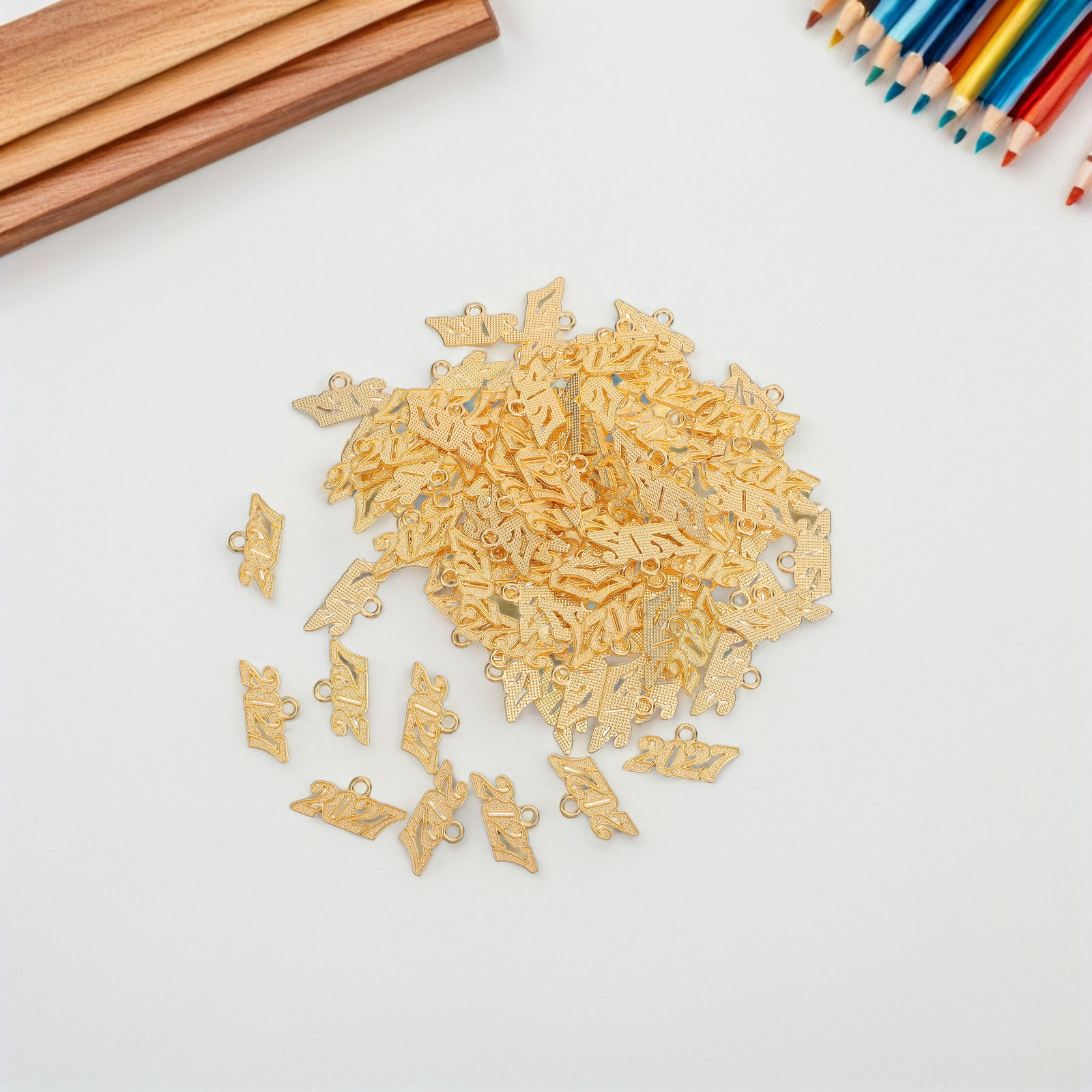 100Pcs 2027 Tassel Charms Grad - Jewelry Making Classes บทวิจารณ์และราคา