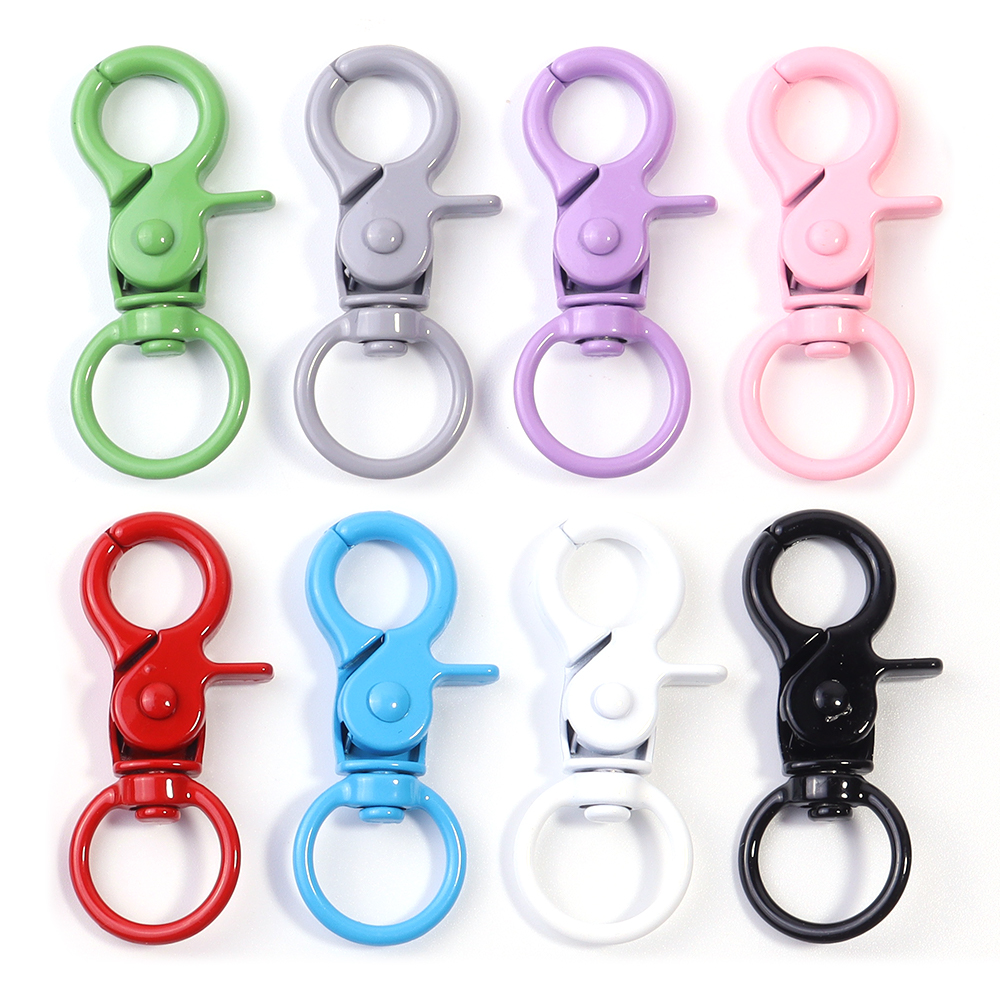 5Pcs/Lot Colorful Swivel Lobst - Jewelry Making Rings บทวิจารณ์และราคา