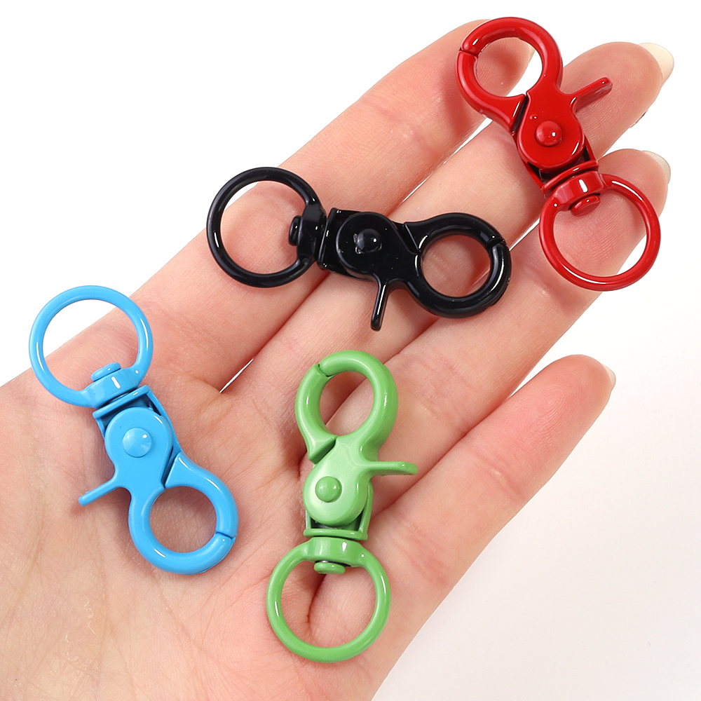 5Pcs/Lot Colorful Swivel Lobst - Jewelry Making Rings บทวิจารณ์และราคา