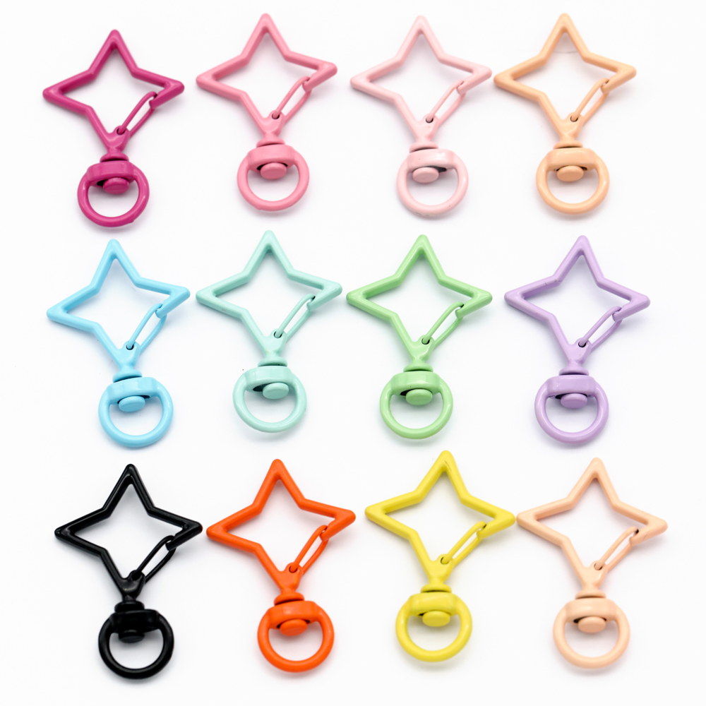 5pcs 38x26mm Colorful Star Rho - Jewelry Making Rings บทวิจารณ์และราคา