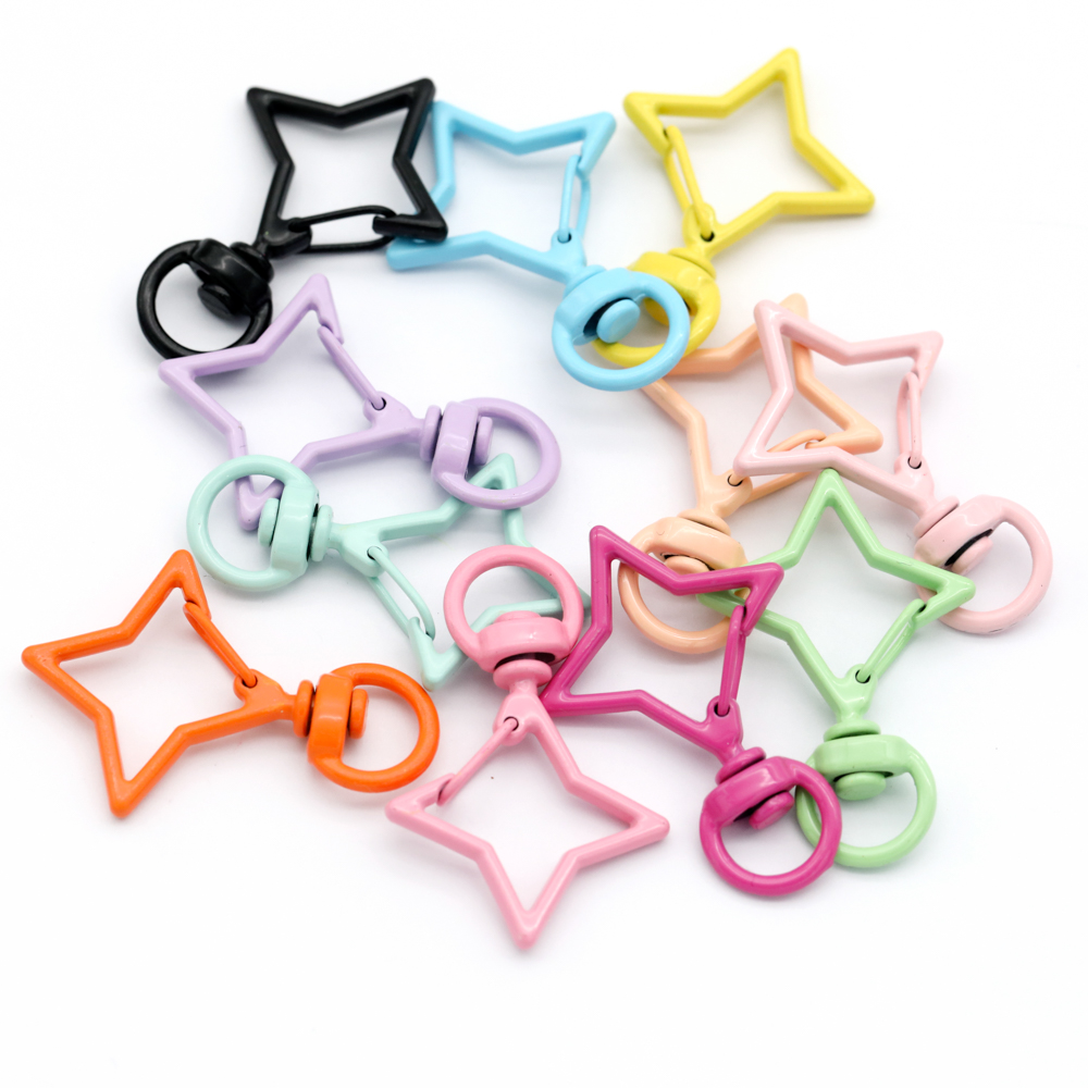 5pcs 38x26mm Colorful Star Rho - Jewelry Making Rings บทวิจารณ์และราคา