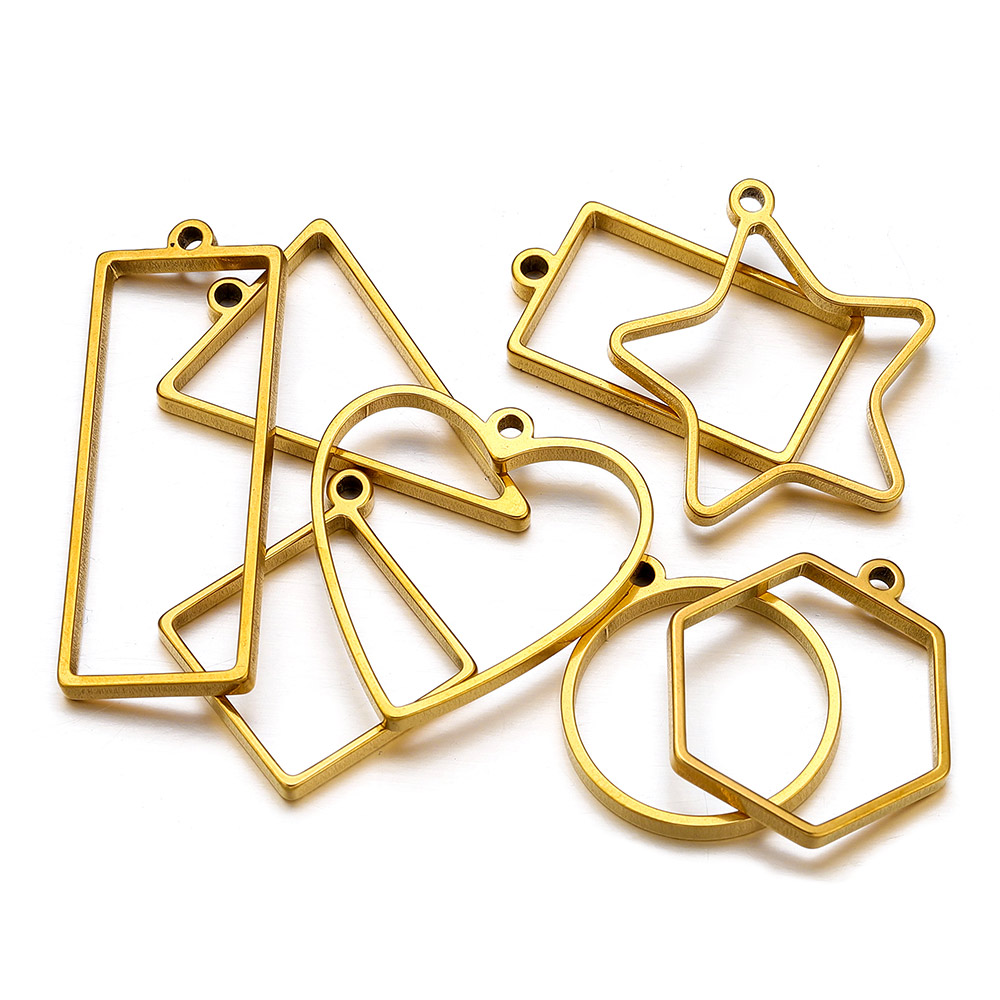 10pcs Stainless Steel Geometri - Resin Mold Jewelry บทวิจารณ์และราคา