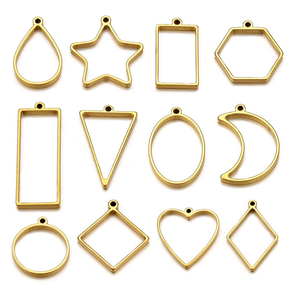 10pcs Stainless Steel Geometri - Resin Mold Jewelry บทวิจารณ์และราคา