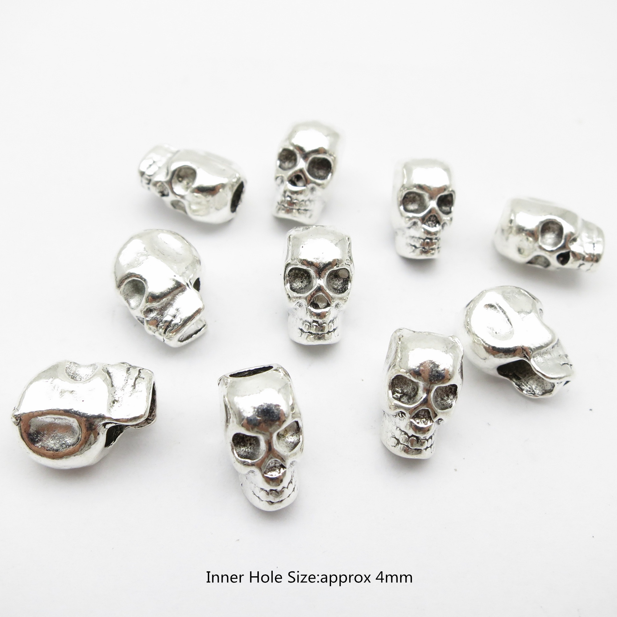10Pcs/Pack Skull/Leaf DIY bead - Crimp Bead Tube บทวิจารณ์และราคา