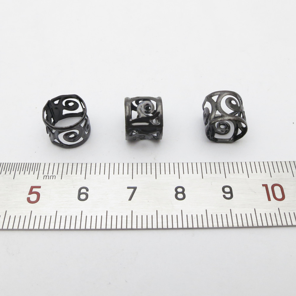 100pcs Hair Beads Jewelry, Bla - Crimp Bead Tube บทวิจารณ์และราคา