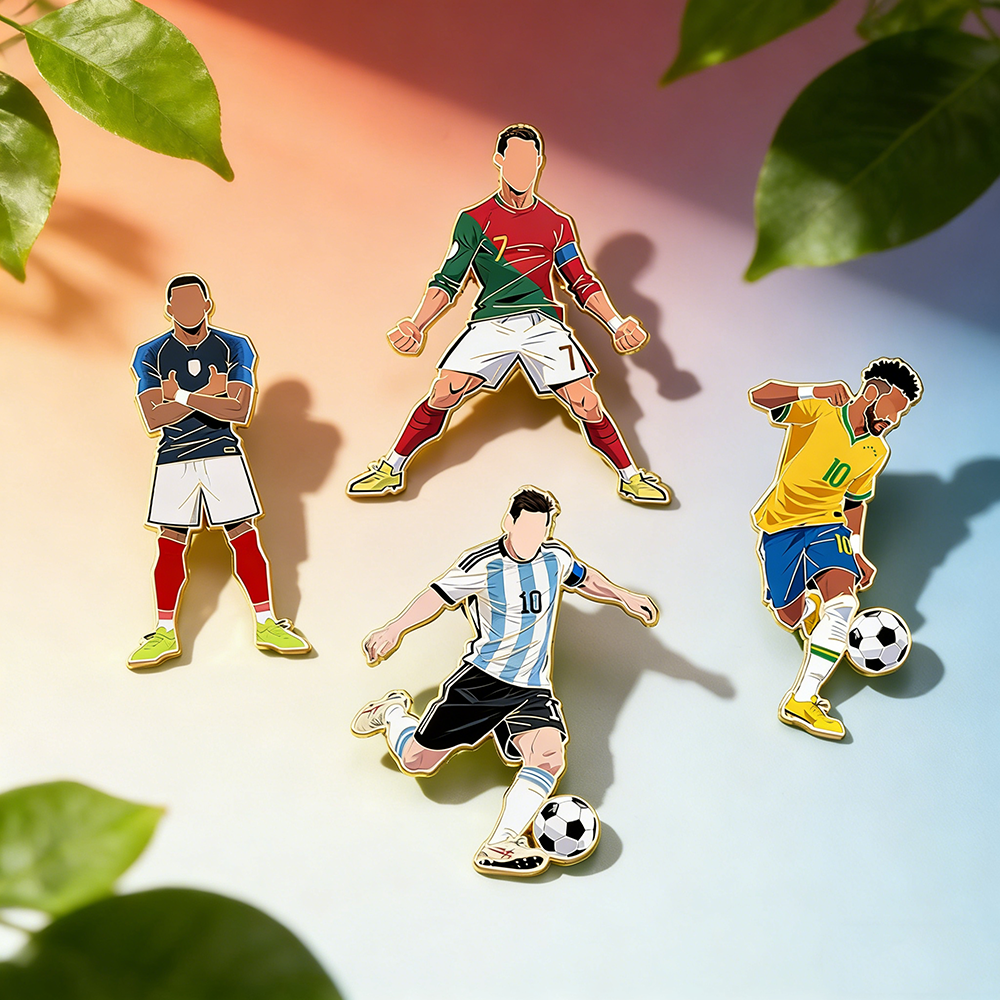 4pcs Football Pin Set Cool Sta - Jewelry Making Kit Professional บทวิจารณ์และราคา