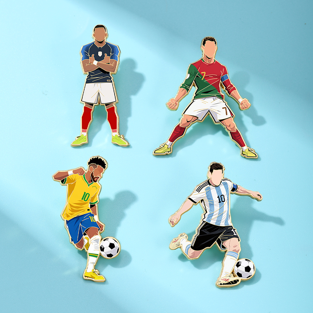4pcs Football Pin Set Cool Sta - Jewelry Making Kit Professional บทวิจารณ์และราคา