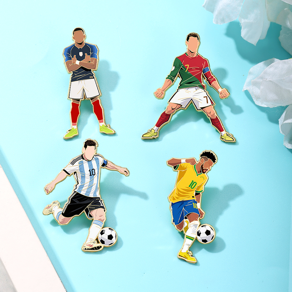 4pcs Football Pin Set Cool Sta - Jewelry Making Kit Professional บทวิจารณ์และราคา