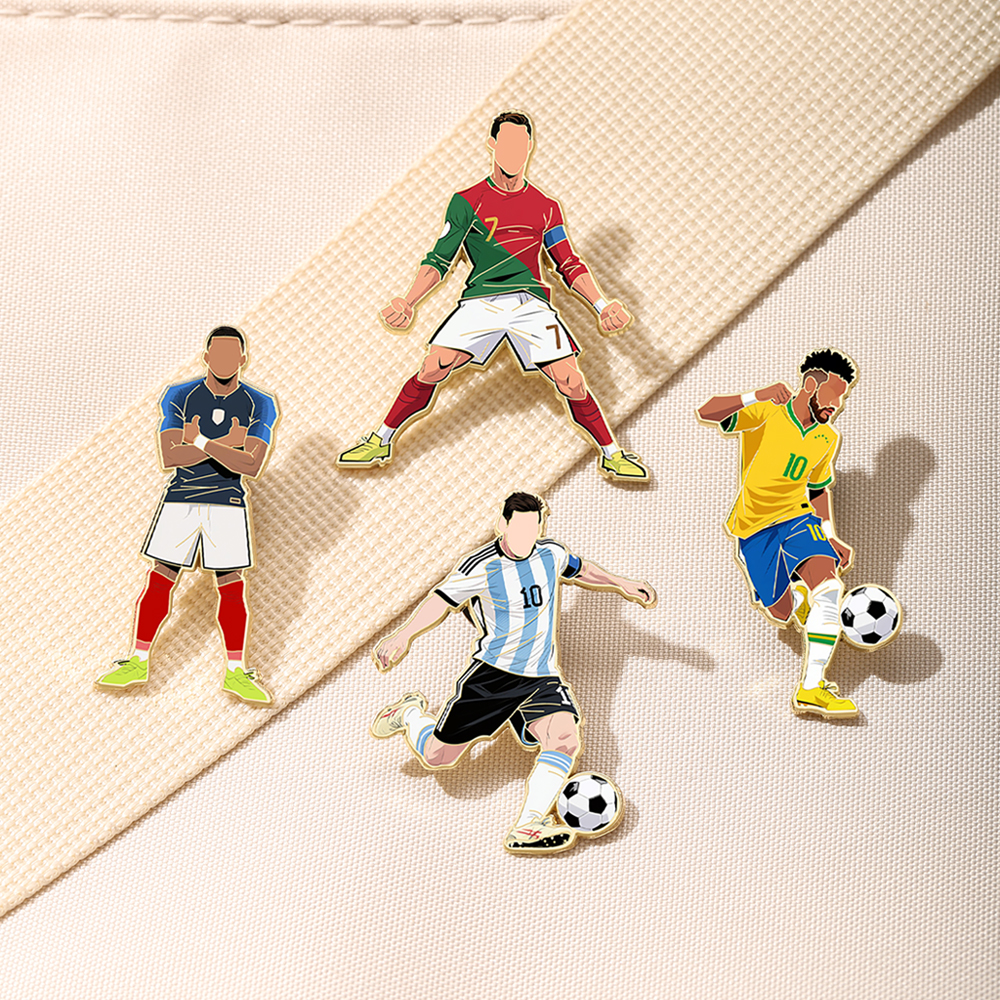 4pcs Football Pin Set Cool Sta - Jewelry Making Kit Professional บทวิจารณ์และราคา