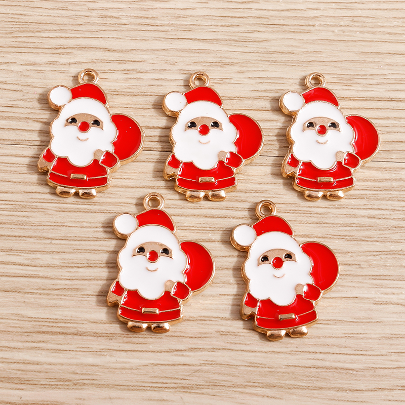 10pcs Cute Christmas Charms En - Jewelry Making Gloves บทวิจารณ์และราคา