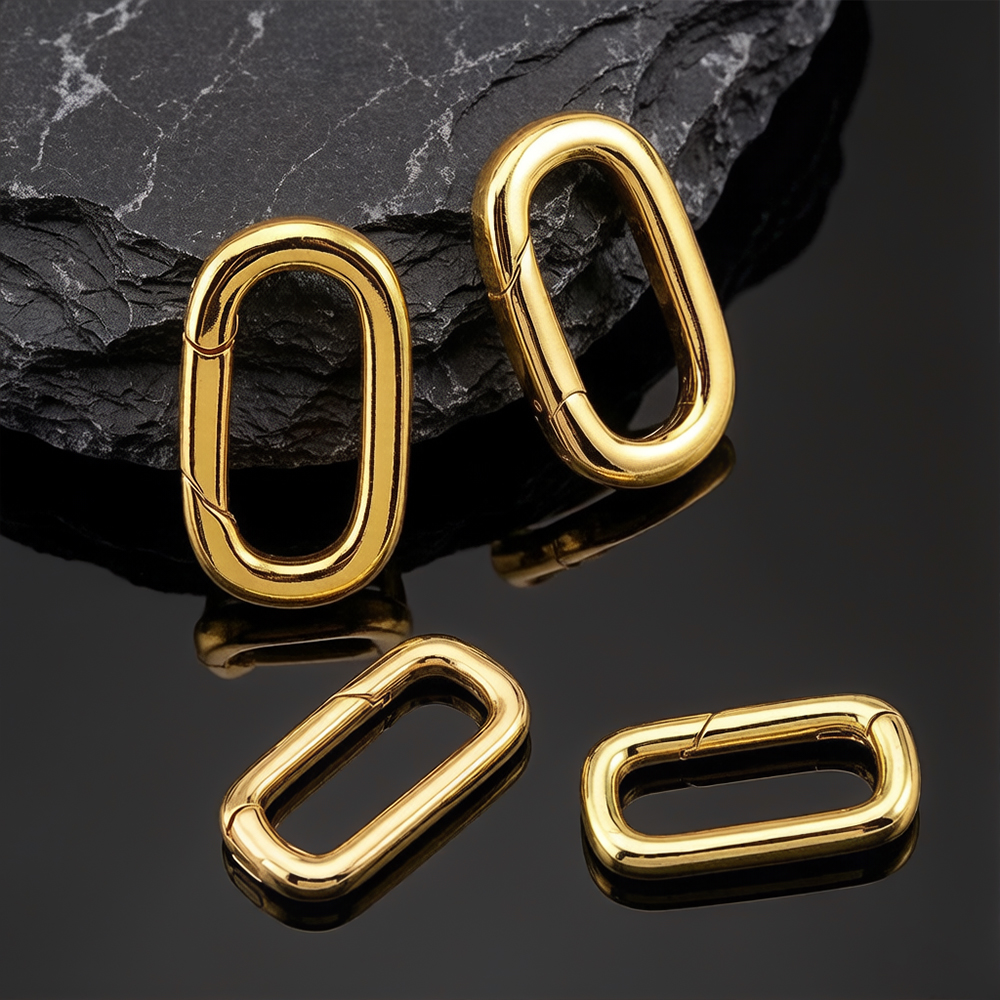 2pcs 18K Gold Plated Filled Ov - Jewelry Making Gold บทวิจารณ์และราคา