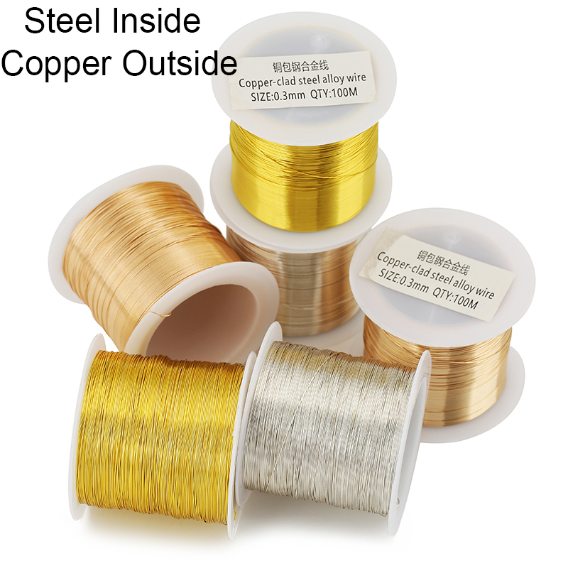 100meters Copper Stainless Ste - Jewelry Making Yarn บทวิจารณ์และราคา