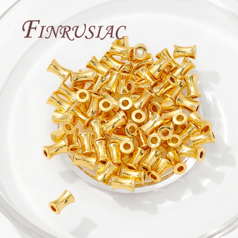 18K Gold Plated Brass Tube Bea - Crimp Bead Tube บทวิจารณ์และราคา