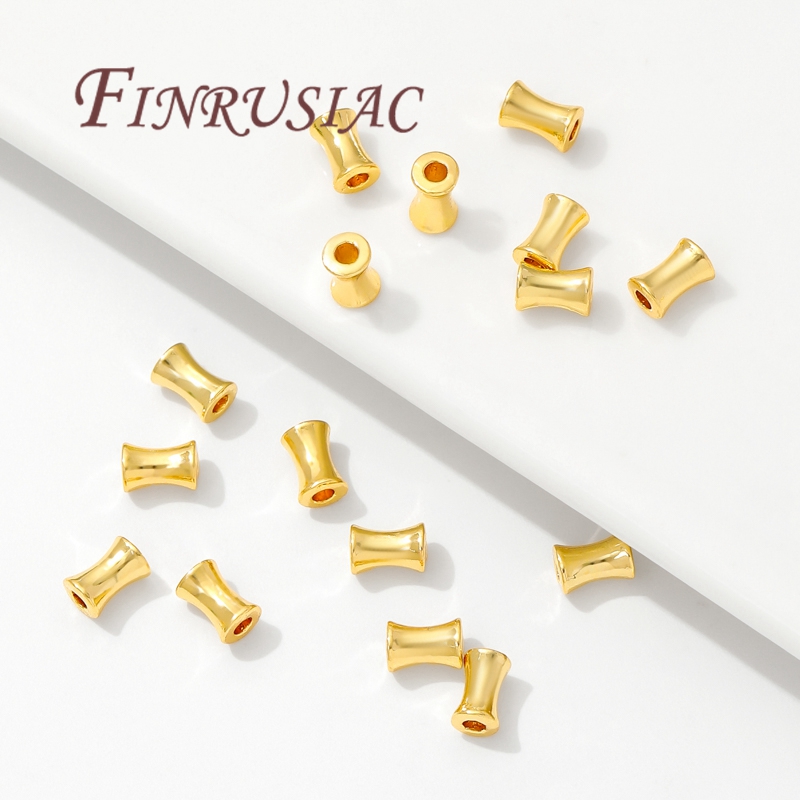 18K Gold Plated Brass Tube Bea - Crimp Bead Tube บทวิจารณ์และราคา