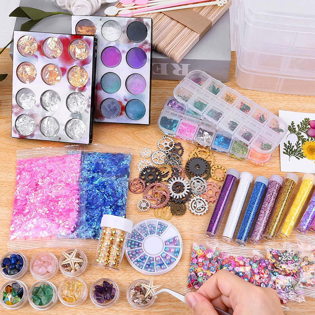 1Set Crystal Epoxy Resin Craft - Jewelry Making Kit Professional บทวิจารณ์และราคา