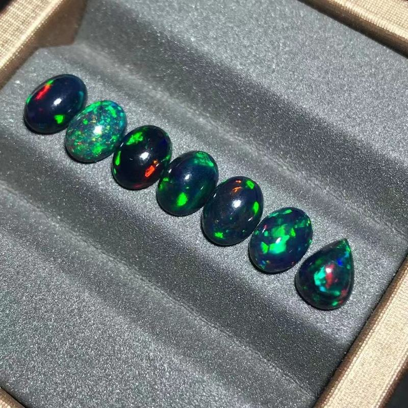 Black Opal Stone Loose Beads G - Jewelry Making University บทวิจารณ์และราคา