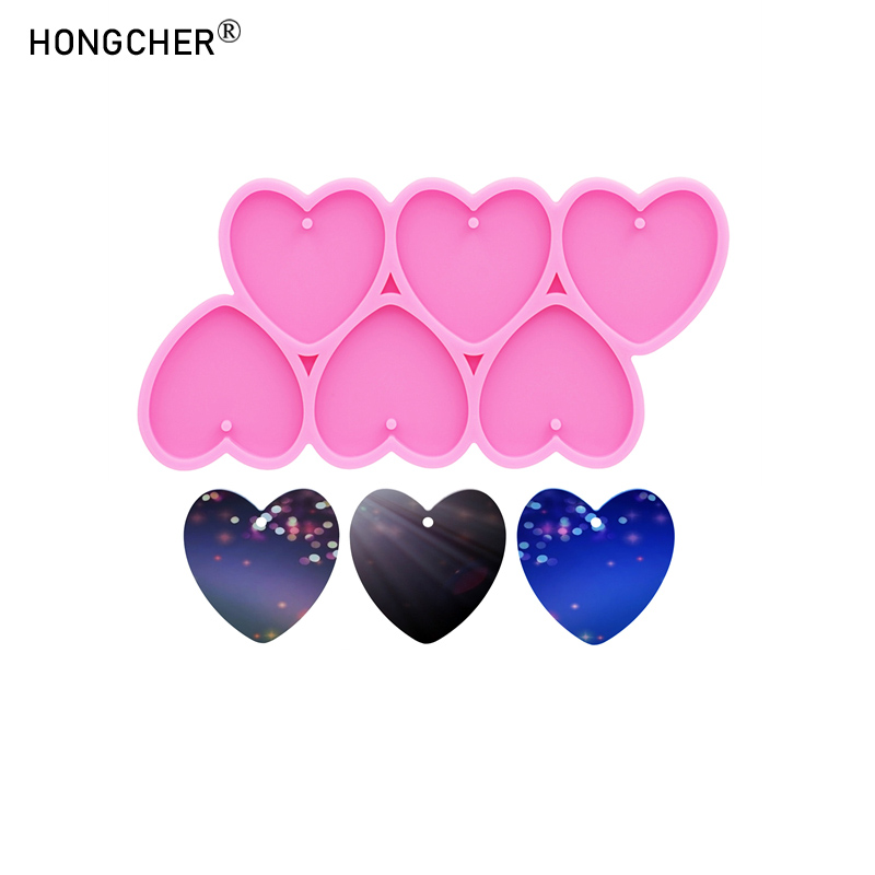 Shiny mirror love epoxy resin  - Resin Mold Jewelry บทวิจารณ์และราคา