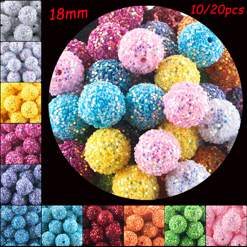 18/20MM Acrylic Round Bead Mer - Jewelry Making Process บทวิจารณ์และราคา
