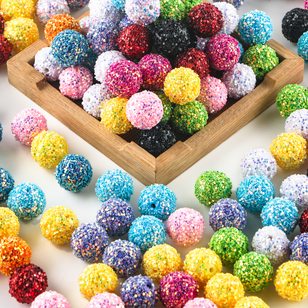 18/20MM Acrylic Round Bead Mer - Jewelry Making Process บทวิจารณ์และราคา