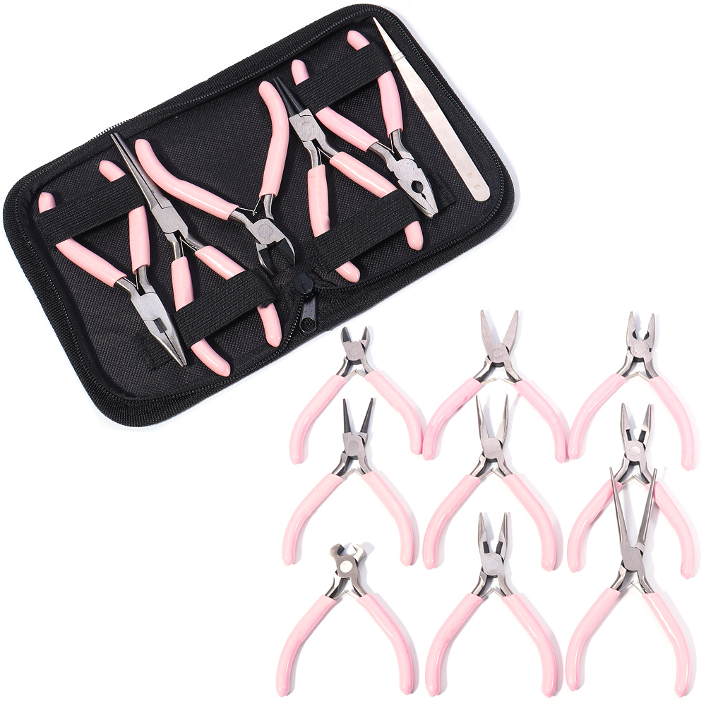 Portable Pink Stainless Steel  - Jewelry Making Round Nose Pliers บทวิจารณ์และราคา