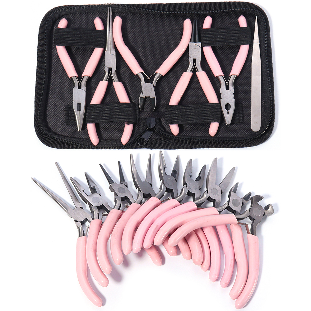 Portable Pink Stainless Steel  - Jewelry Making Round Nose Pliers บทวิจารณ์และราคา