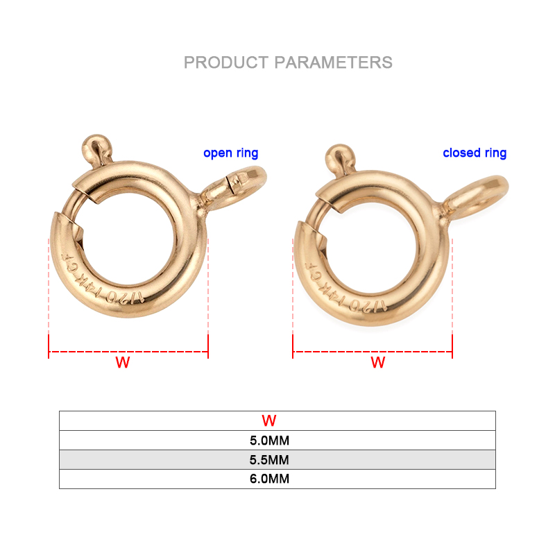 14K Gold Filled Spring Ring Cl - Jewelry Making Gold บทวิจารณ์และราคา