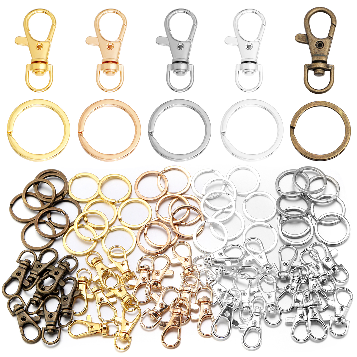 10Sets Alloy Swivel Lobster Cl - Jewelry Making Rings บทวิจารณ์และราคา