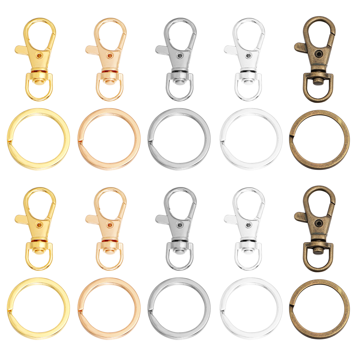 10Sets Alloy Swivel Lobster Cl - Jewelry Making Rings บทวิจารณ์และราคา