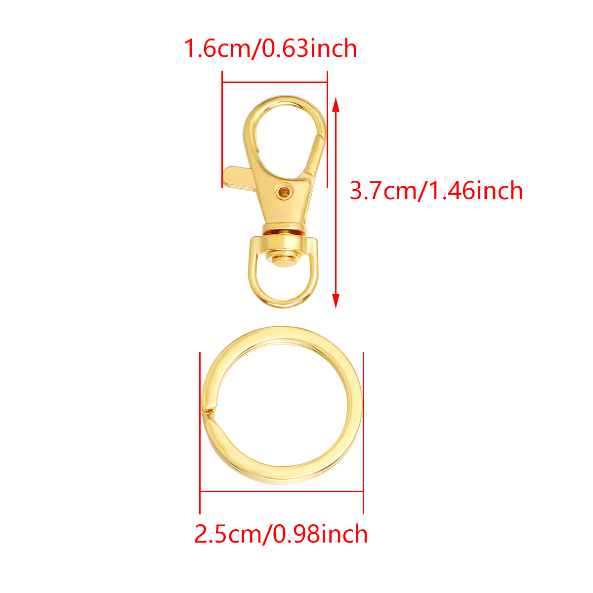 10Sets Alloy Swivel Lobster Cl - Jewelry Making Rings บทวิจารณ์และราคา