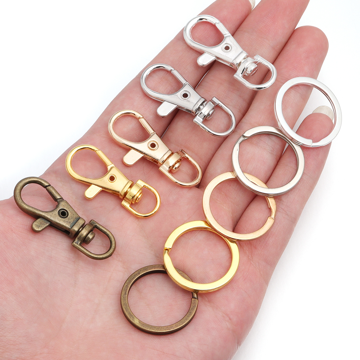 10Sets Alloy Swivel Lobster Cl - Jewelry Making Rings บทวิจารณ์และราคา